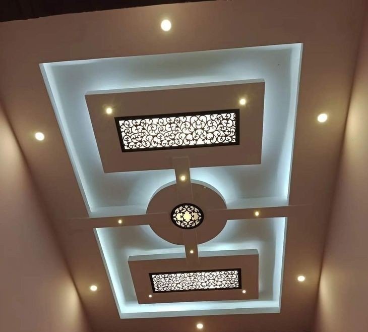تصميم سقف جبس بورد بإضاءة مخفية
